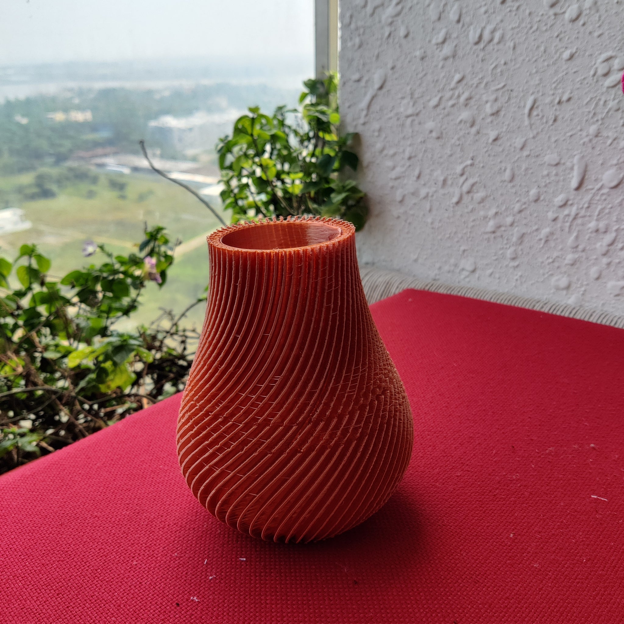 TL3D-003/ Spiral Flower vase, Decor