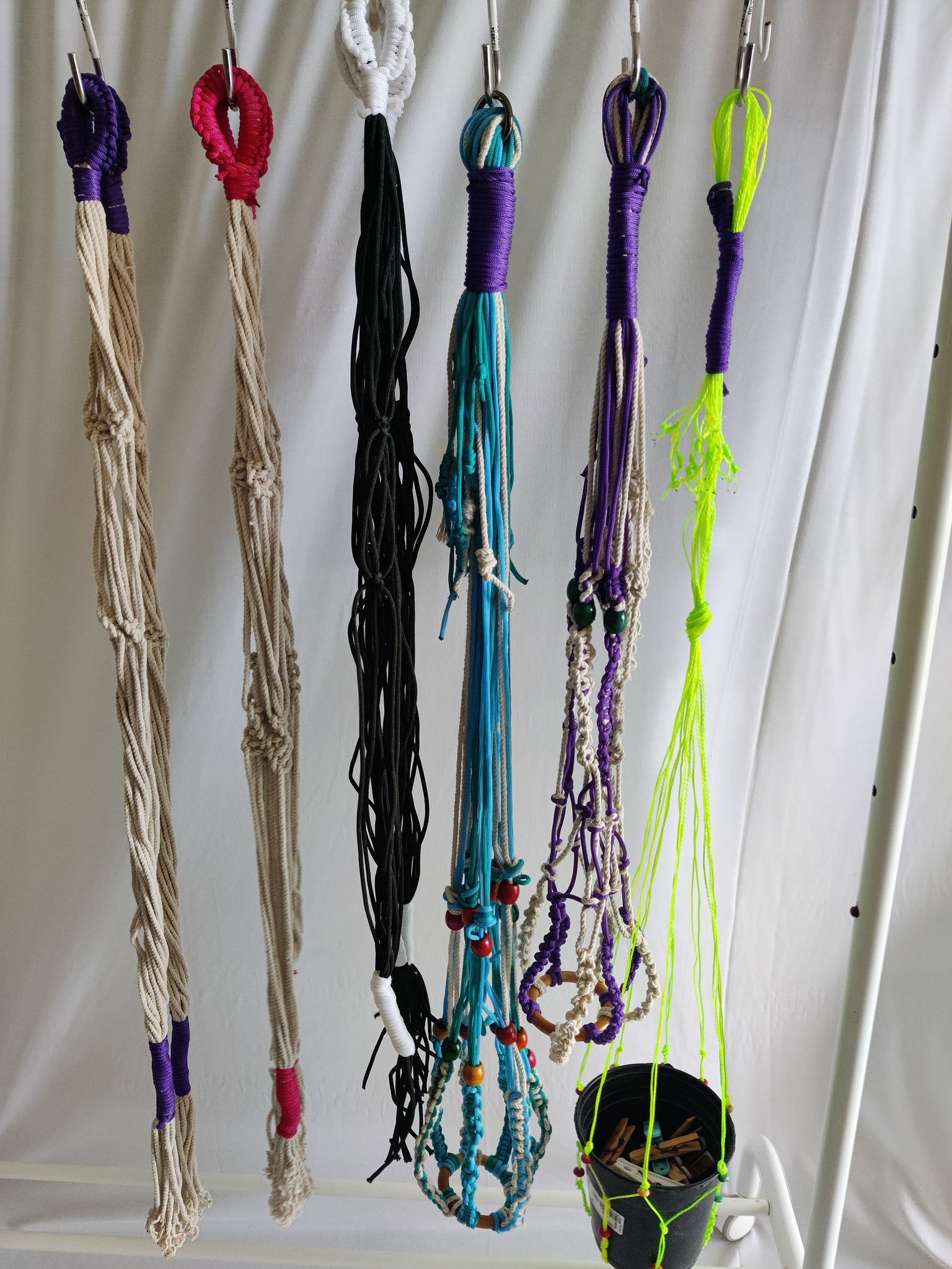 TLM-002/ Macrame pot hanging