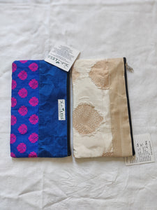 TLCB-0043a/Gift Pouches Made of Silk & Cotton-2 layers