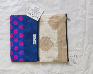 TLCB-0043a/Gift Pouches Made of Silk & Cotton-2 layers