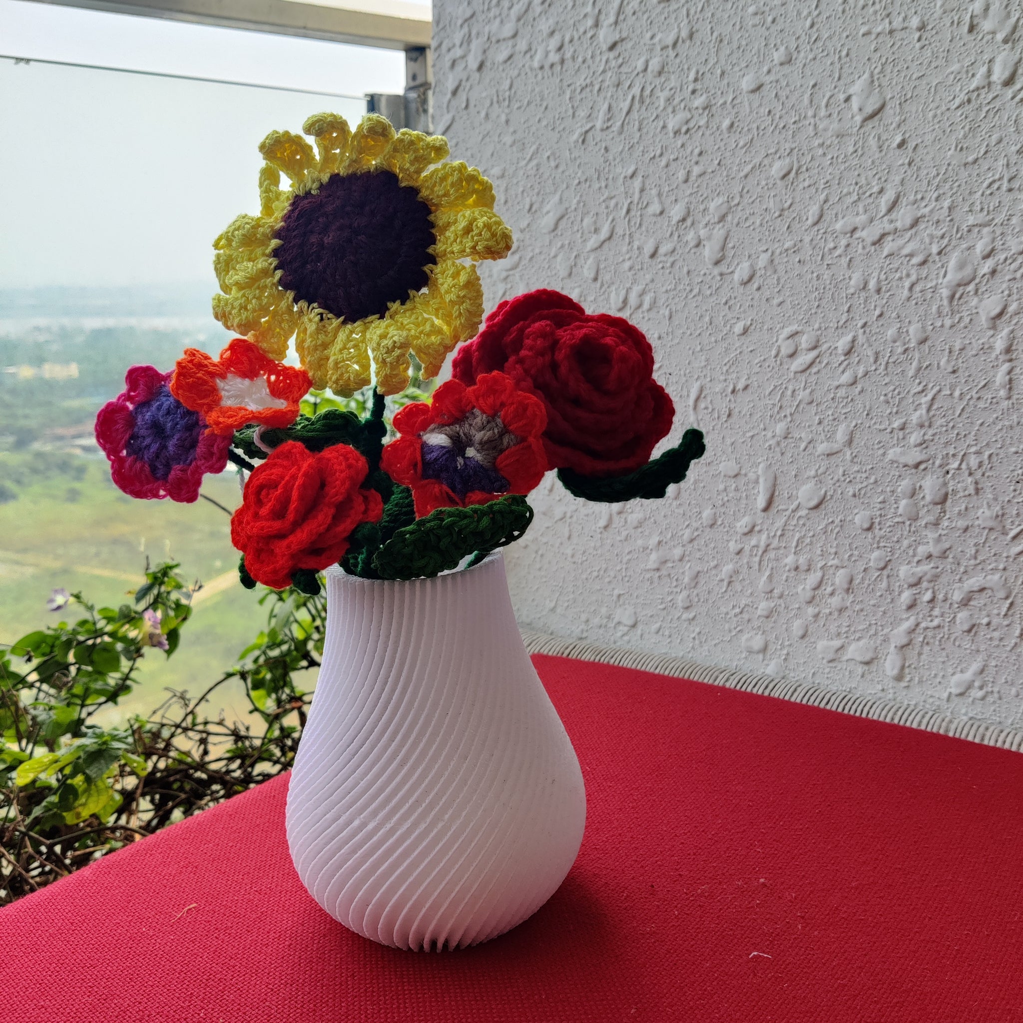 TL3D-003/ Spiral Flower vase, Decor