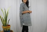 TLFAB-0010a/Sathya Ethnic/Zick Zack print with Collar -M