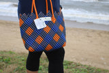 TLBAS-0010/Elegantly Crafted Vangi cross-knot design basket