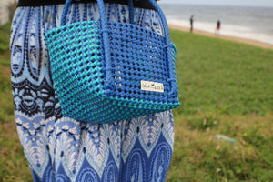 TLBAS-002/Handwoven Nautical-themed boat shape basket