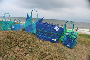 TLBAS-0023/Malligai-Straight line dual Colours Basket