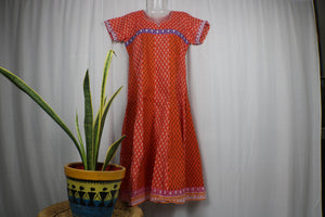 TLFABk-0003-Cotton Flower Print-Long Kurtis
