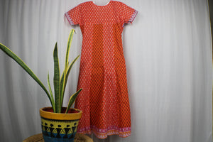 TLFABk-0003-Cotton Flower Print-Long Kurtis
