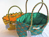 TLBAS-0045/Check-Cross Knot Basket - Thalir Leed®