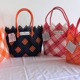 TLBAS-0010/Vangi Cross-Knot Big Check/V Design/S/M-w/without lining - Thalir Leed®