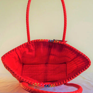 TLBAS-0017/Malligai -Multi-Cross Colour Basket (M) - Thalir Leed®