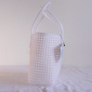 TLBAS-0036/Transparent Basket in White-Pearl - Thalir Leed®