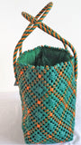 TLBAS-0045/Check-Cross Knot Basket - Thalir Leed®