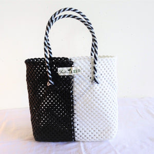 TLBAS-0051/Vengai Cross, Black & white basket - Thalir Leed®