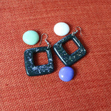 TLRJ-009/ square & triangle earrings - Thalir Leed®