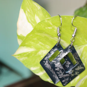 TLRJ-009/ square & triangle earrings - Thalir Leed®