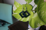 TLRJ-009/ square & triangle earrings - Thalir Leed®