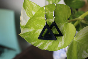 TLRJ-009/ square & triangle earrings - Thalir Leed®