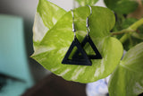 TLRJ-009/ square & triangle earrings - Thalir Leed®