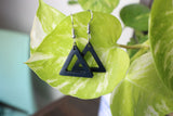 TLRJ-009/ square & triangle earrings - Thalir Leed®