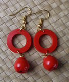 TLRJ-004/Rasin orange-3 pairs Earrings - Thalir Leed®