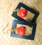 TLRJ-003/Rasin Square Earring - Thalir Leed®