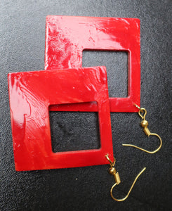TLRJ-003/Rasin Square Earring - Thalir Leed®