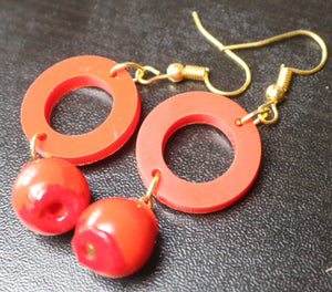 TLRJ-001/Circle & heart combo Earrings - Thalir Leed®