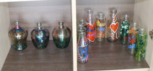 TLELI- Glass bottle painting - Thalir Leed®