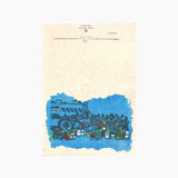 TLELI-Greeting card: Acrylic on handmade paper - Thalir Leed®