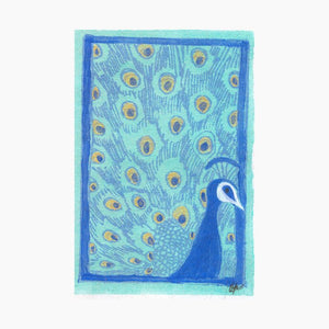 TLELI-021/Greeting card painted in Acrylic - Thalir Leed®