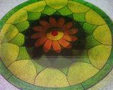 TLELI-Glass Painting ‘flower dining table’ - Thalir Leed®