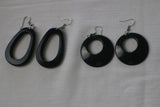TLRJ-005/Rasin 3 pairs black earrings - Thalir Leed®